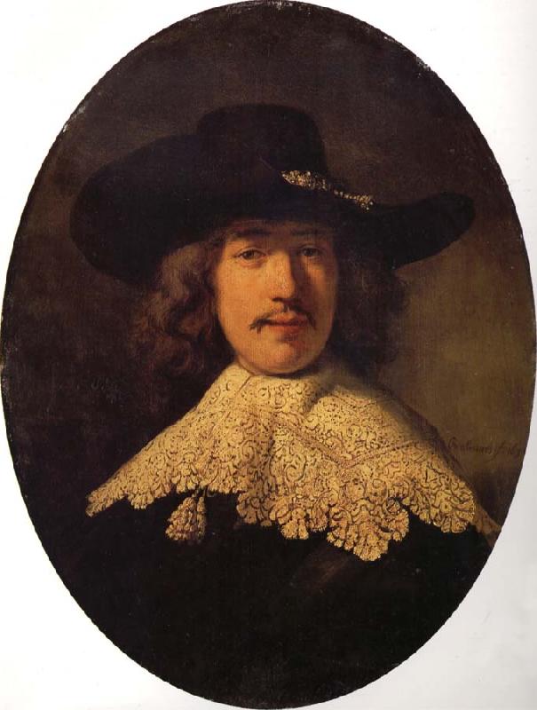 REMBRANDT Harmenszoon van Rijn Young Man With a Moustache oil painting image